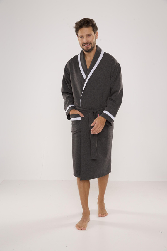 564 Bruno szlafrok męski De Lafense - grafit