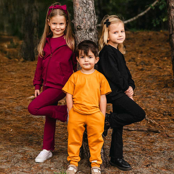 T-shirt dziecięcy oversize Eevi Simply Comfy 100% bawełna- miodowy