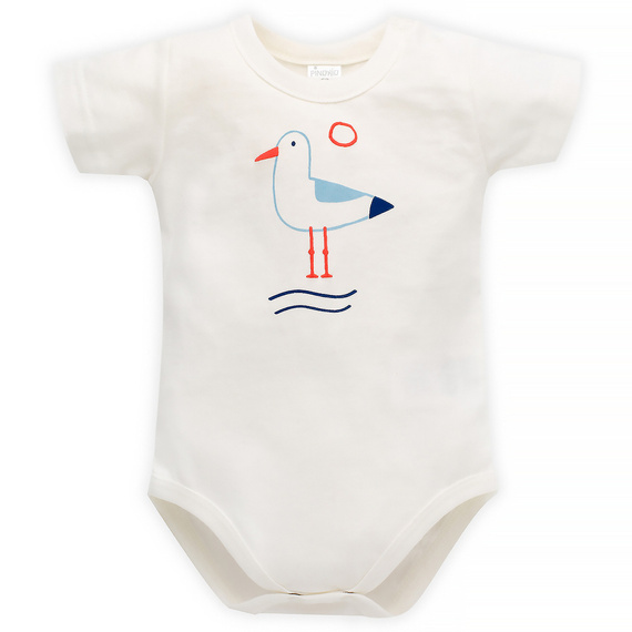 Sailor Body z krótkim rękawem Pinokio - ecru