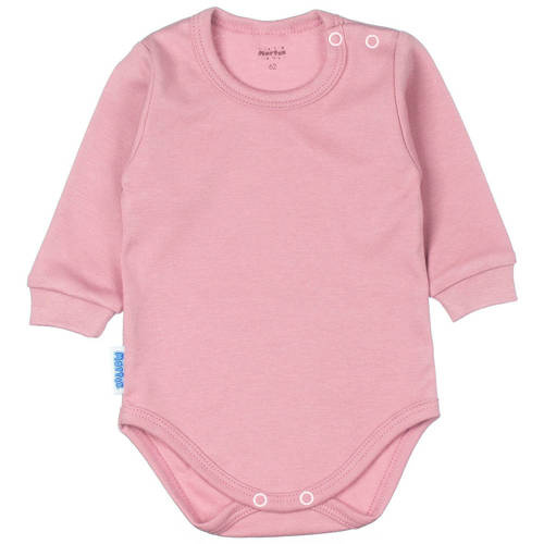 Body niemowlęce długi rękaw Martex brudny róż