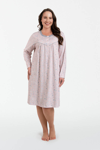 Daniela rozpinana koszula nocna Italian Fashion - druk