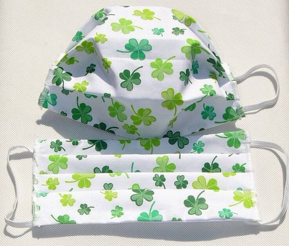 Maseczka dwuwarstwowa Karo - dżungla palmy