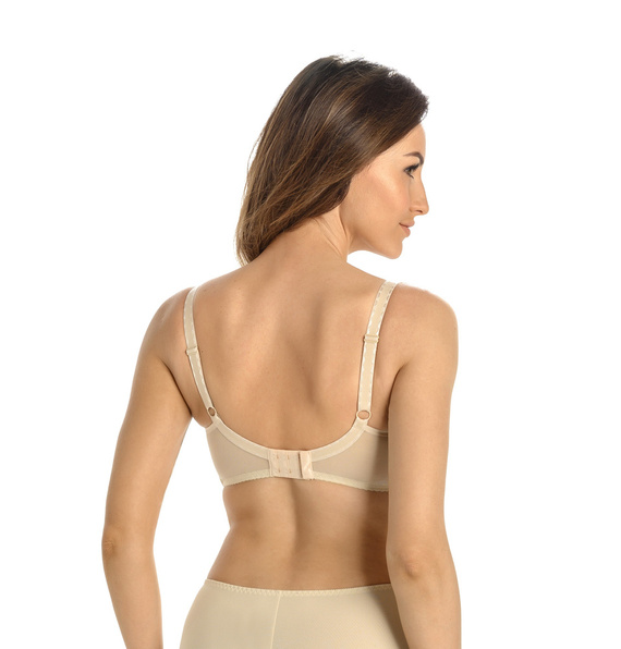 203 Nooemi Biustonosz miękki z siateczką Teyli - beżowy 