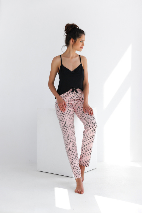 Paula Piżama damska Sensis - czarny