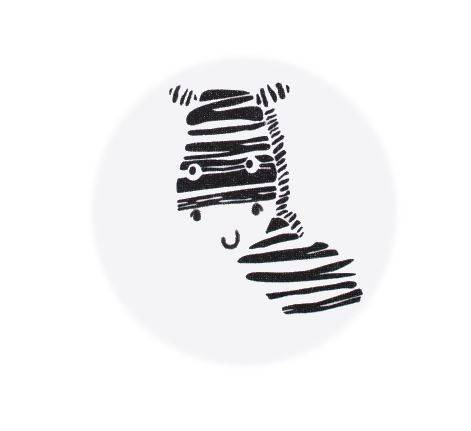 Śpioch bawełniany "Zebra" Terjan - biały