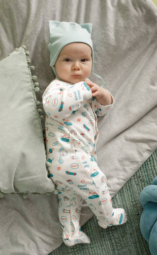 Orange Flip Pajac niemowlęcy Pinokio - ecru