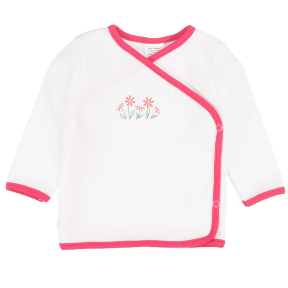 Kwiatki koszulka niemowlęca Martex różowy