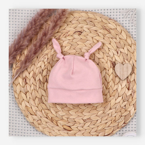 ABN-5704 Nini Czapka Niemowlęca Małe Myszki 100% Bawełna Organiczna – Polska Jakość