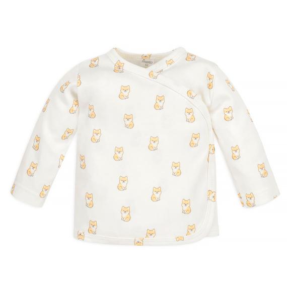 Lovely Day Kaftanik wiązany Pinokio - ecru pieski