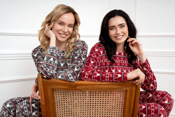 Islandia Polarowy Komplet Damski Italian Fashion - druk grafitowy