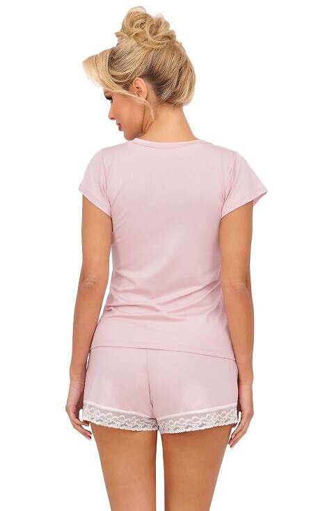 Simply 1/2 Piżama damska Donna - pudrowy róż