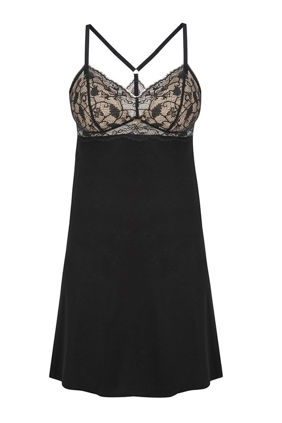 Victoria Koszulka Nocna NIPPLEX-beżowy