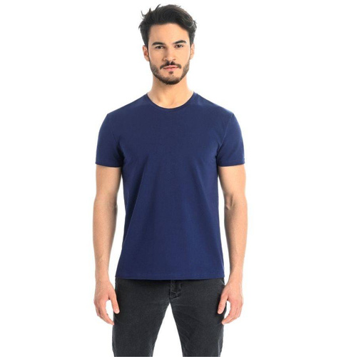 1502 Luca T-Shirt Męski Bawełniany Teyli - niebieski