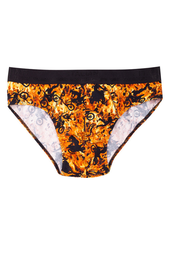 Caldo slipy męskie Italian Fashion - druk ogień