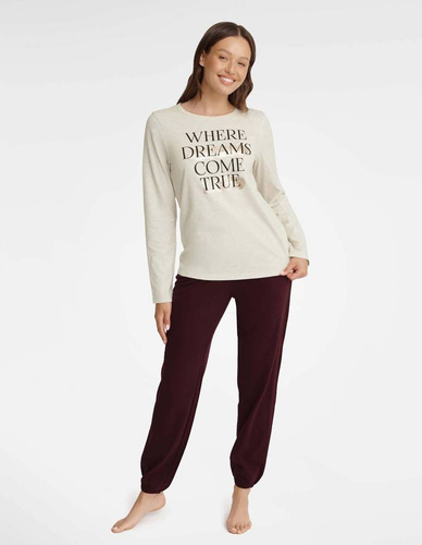 40930 Gracy Piżama Damska Henderson -beżowy