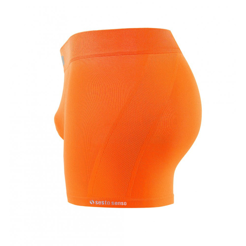 BM07 Solar Bokserki męskie bezszwowe Sesto Senso - pomarańczowy 