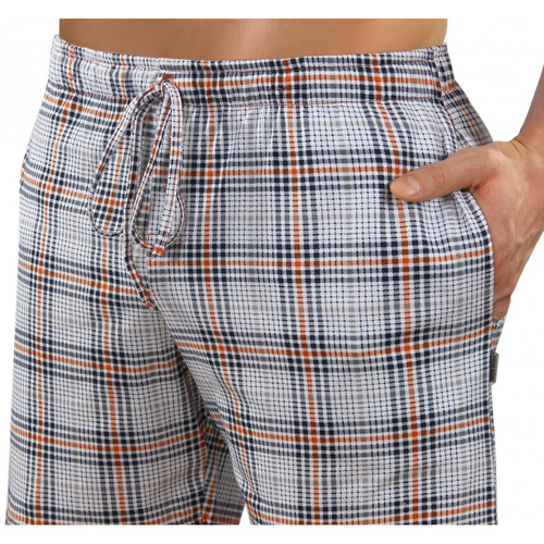 2379/29 Piżama Męska, krótki rękaw i spodenki Sesto Senso - pomarańczowy