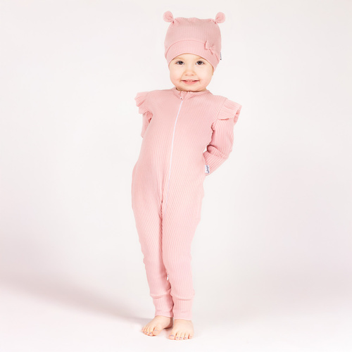 213032 Nelly Pajacyk bez stópek Nicol - różowy