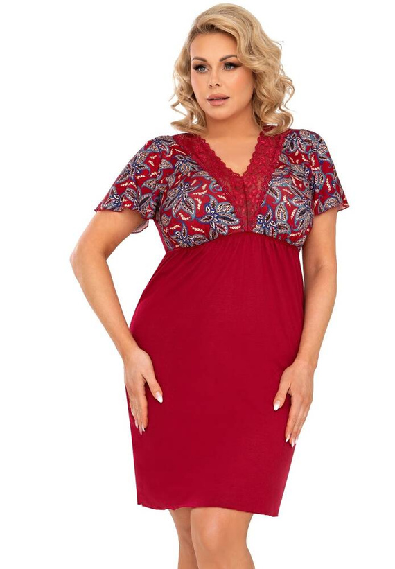 Rita Plus Koszula Donna - burgund