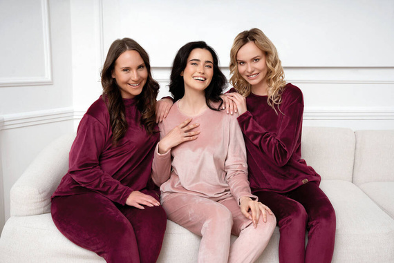 Akara Komplet damski Italian Fashion - róż pudrowy 