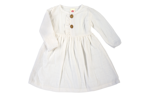 40235E "Just Muslin" Sukienka muślinowa Makoma ecru