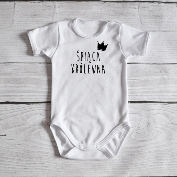 Body krótki rękaw "Śpiąca królewna" Moocha czarne