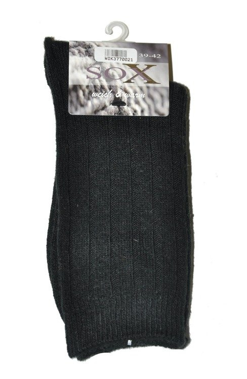 37700 Skarpety Sox Weich & Warm Wik grafitowy