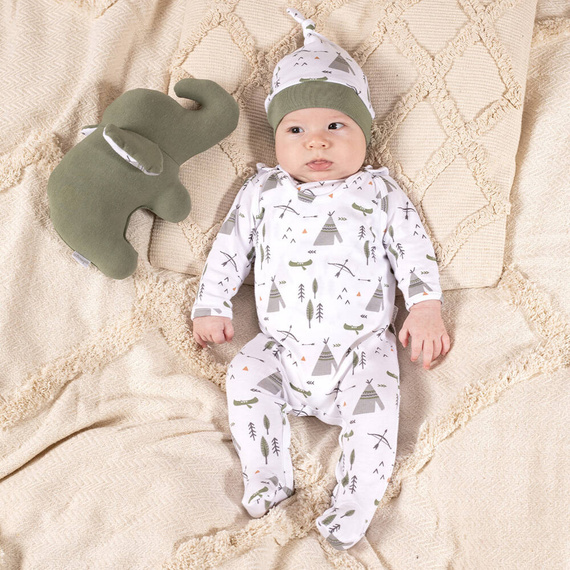 206054 Bruno Czapeczka niemowlęca z węzełkiem Nicol