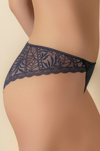 MARA 3139 Selene Koronkowe Figi Granatowe Bikini Niski Stan Eleganckie Damskie