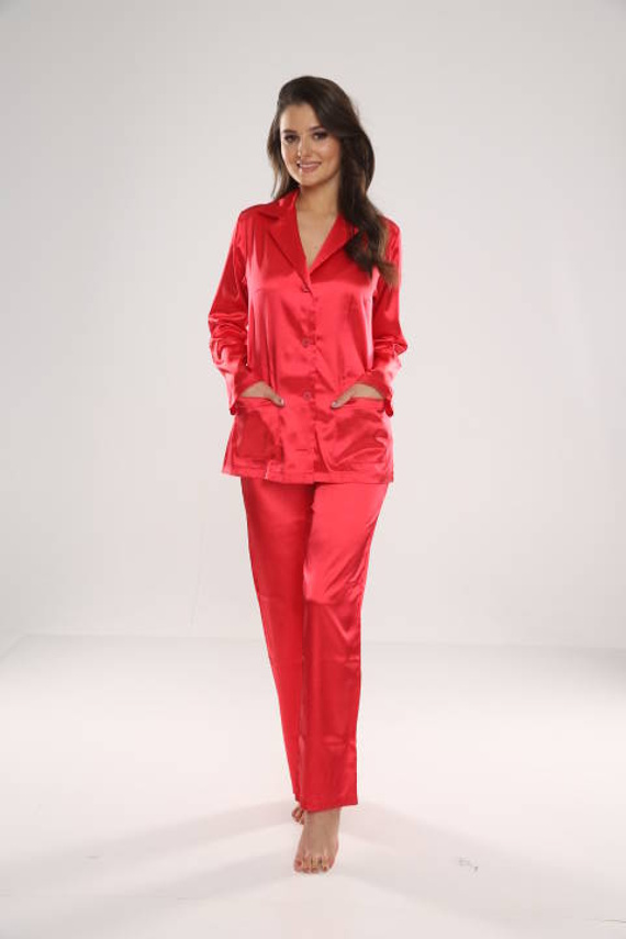 934 Classic Piżama damska Forex - czerwony