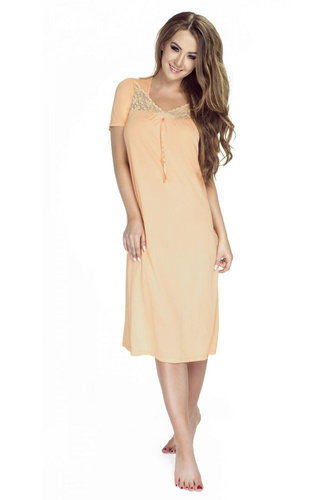 1693 Berenika halka koszula nocna damska Mewa niebieski