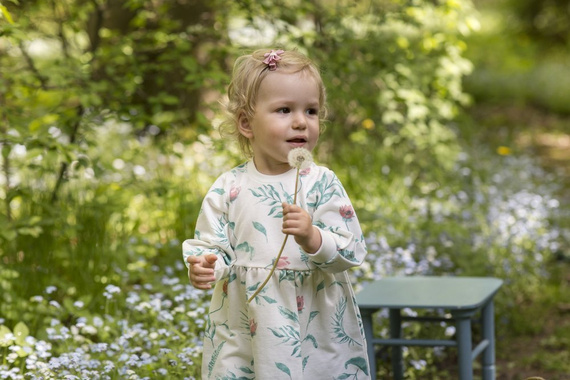 Sukienka "Spring Light" PINOKIO ecru druk