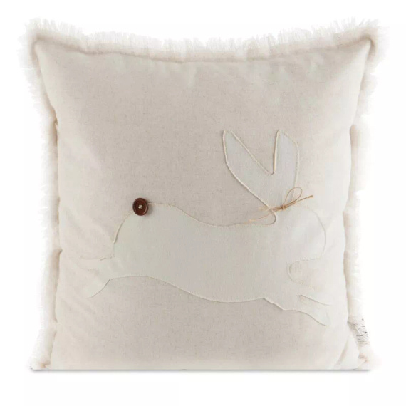 Eurofirany Wiosna 56– poszewka wielkanocna dekoracyjna stylowa beżowa kremowa zajączek