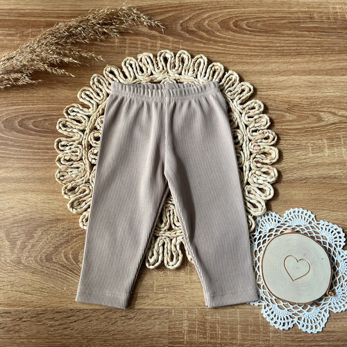 SL13238 Legginsy dziewczęce prążek Mamatti