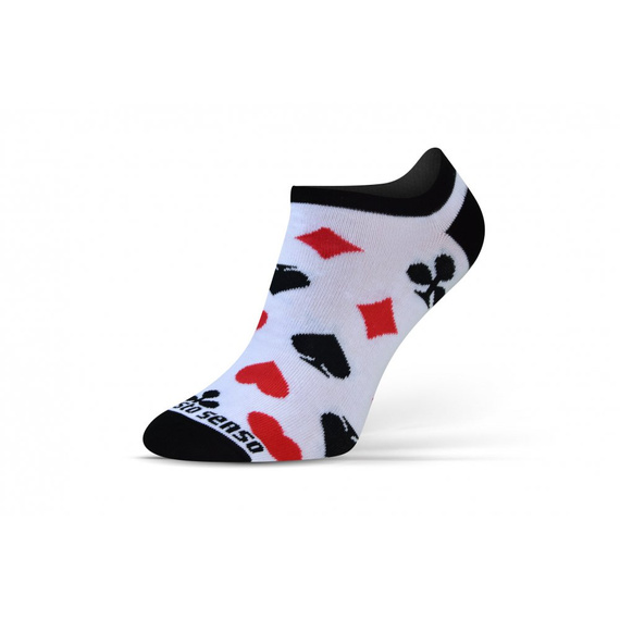 Talia Kart Skarpety stopki finest cotton dwie różne Sesto Senso czarny 