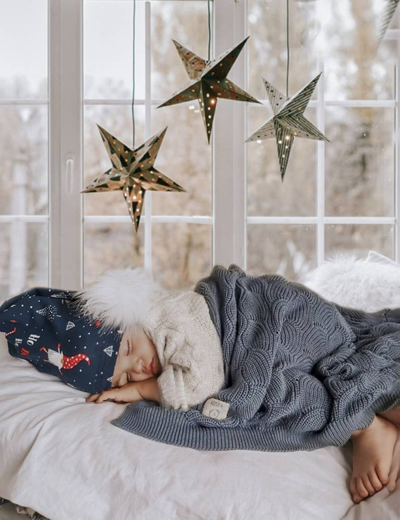 WAVES Kocyk eco cotton Yosoy Denim