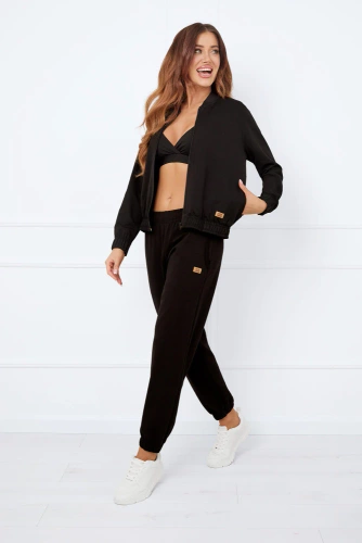 Caro Bluza damska bomberka Italian Fashion - czarny