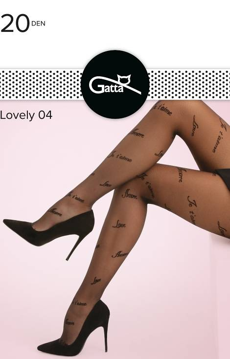 Lovely wz.04 Rajstopy 20 den Gatta - nero