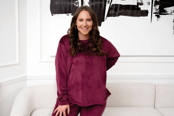 Akara Komplet damski Italian Fashion - bordowy