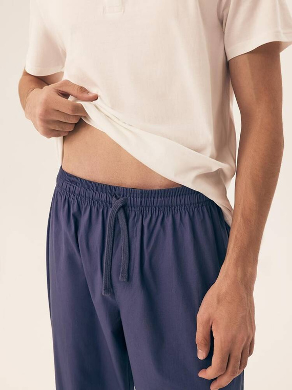 42790 Optima Piżama Męska Henderson - kremowy