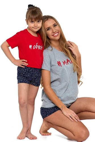 PDZ2800-012 Córka Piżama dziewczęca Moraj - czerwony