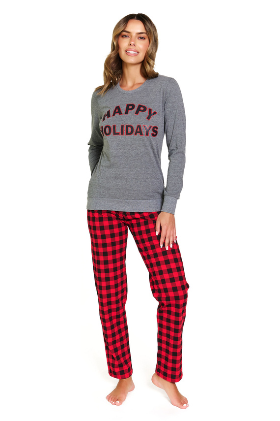 Piżama damska 7343 Dark Grey Doctor Nap – bawełna 100%