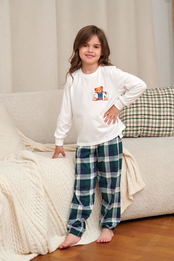 Piżama Dziecięca Doctor Nap 7515 Teddy 100% Bawełna Długa