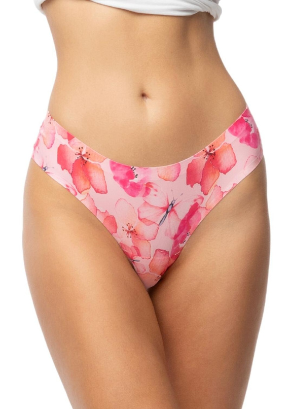 Figi brazyliany Julimex Mallow Simple Brasil kwiatowe INVISIBLE LINE