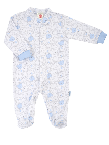 02239 "Blue Bears" Pajacyk niemowlęcy Makoma