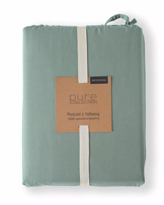 Pure 23 Pościel bawełniana jednobarwna Detexpol miętowy