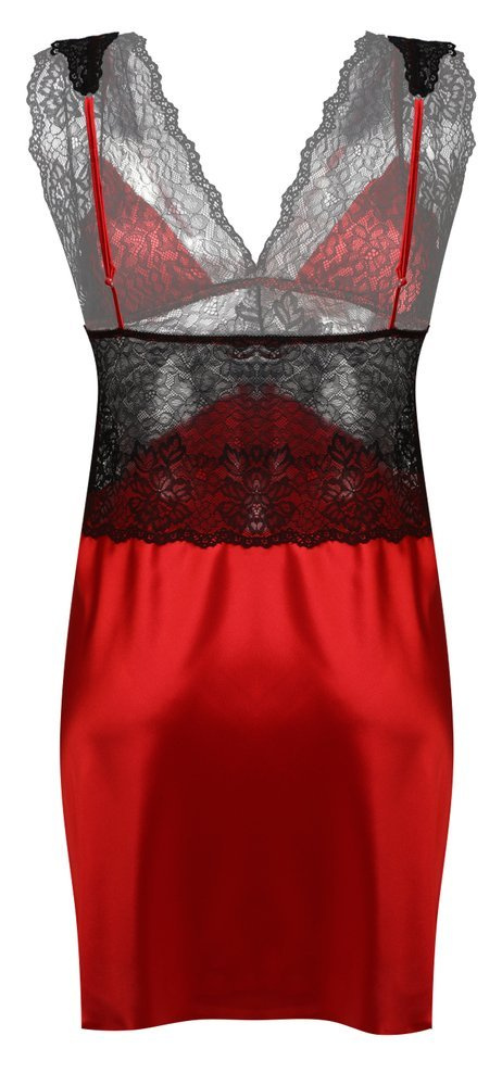 Erica Halka satynowa koszulka damska DKaren - czerwona