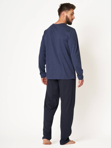 MNS 625 Piżama Męska Key- granatowy