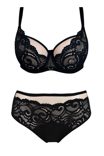 01076 Tango Biustonosz półusztywniony Mediolano czarny 