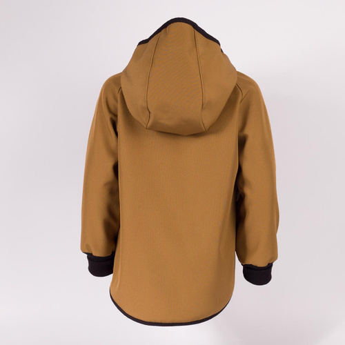 229003 Nicol Kurtka softshell chłopięca polar kaptur odblask- oliwkowa